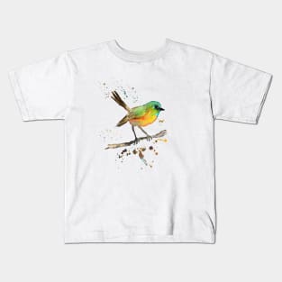 Songbird on branch Kids T-Shirt